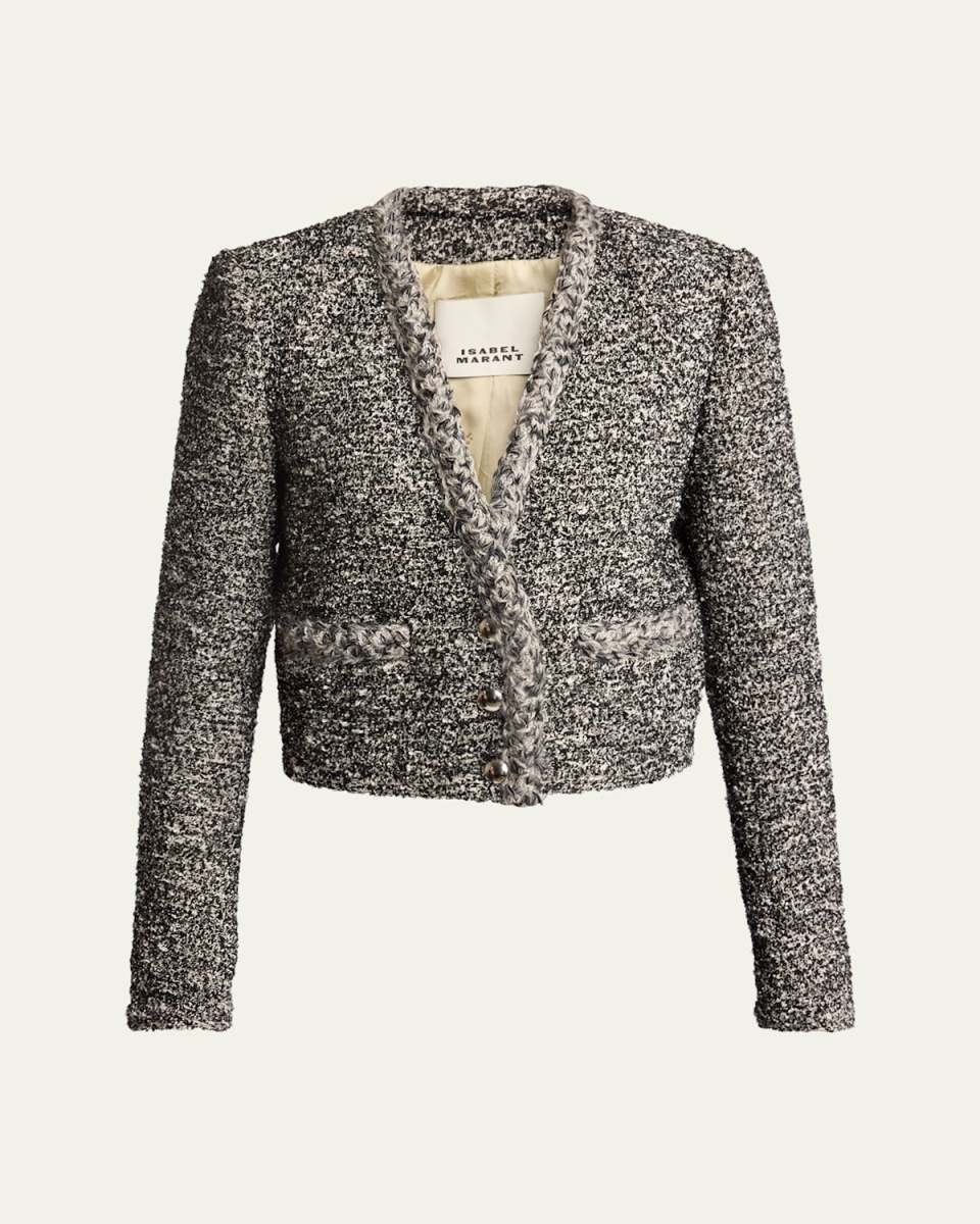 Gwendoline Boucle Single-Breasted Jacket